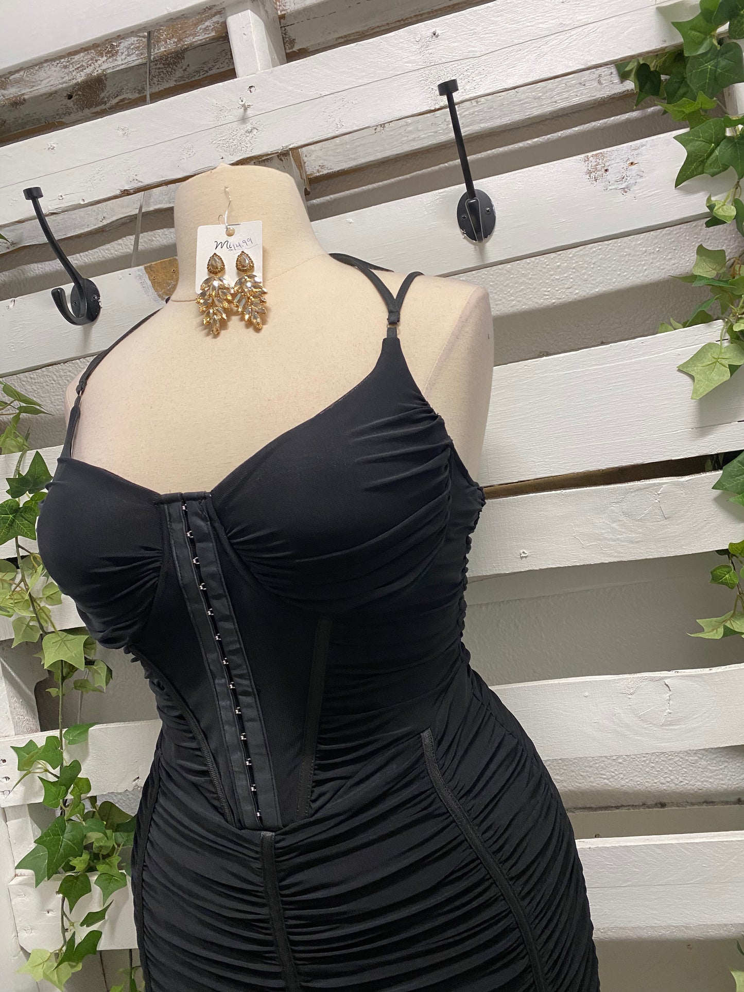 Corset mesh dress