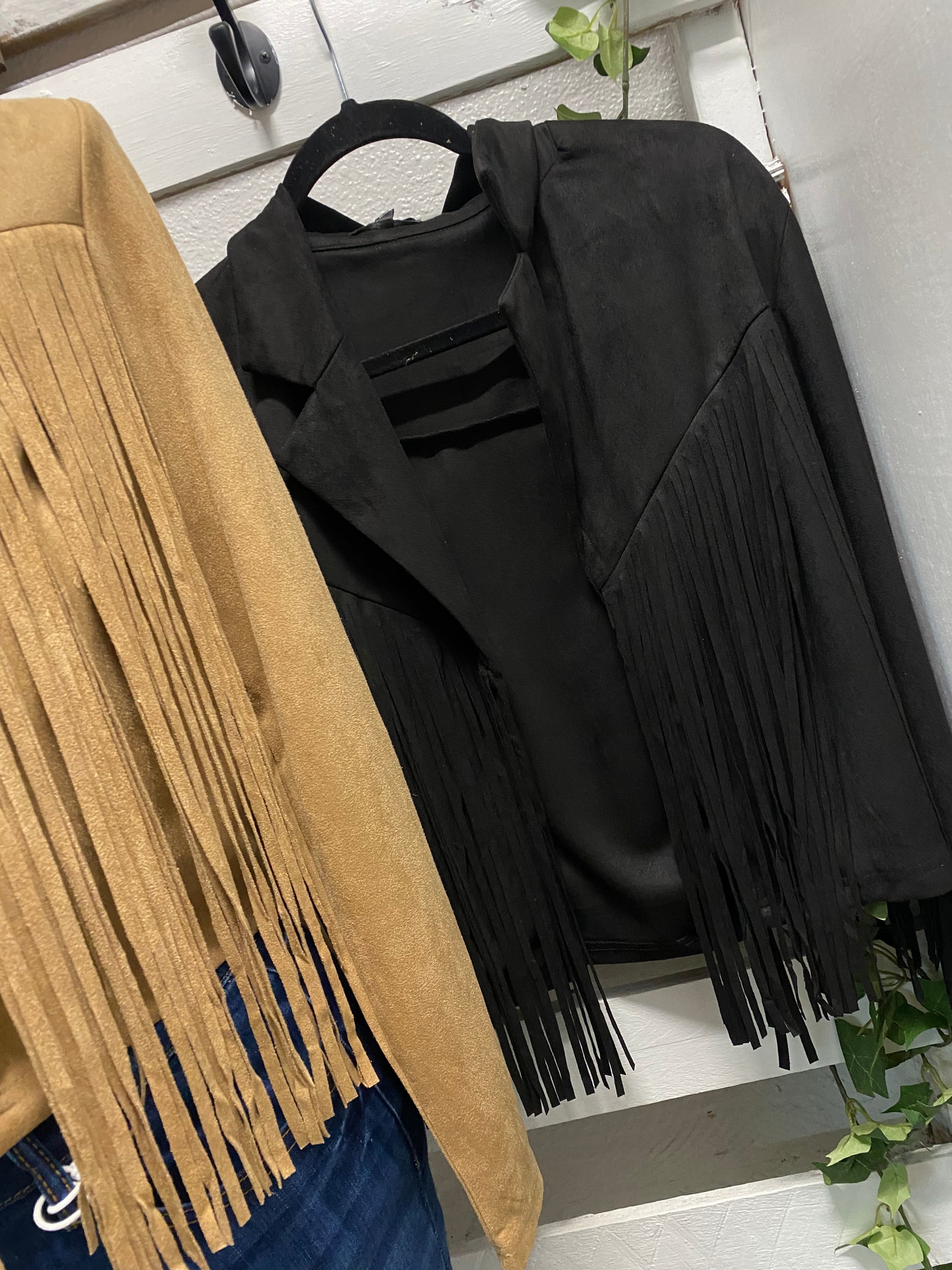 Fringe suede jacket!