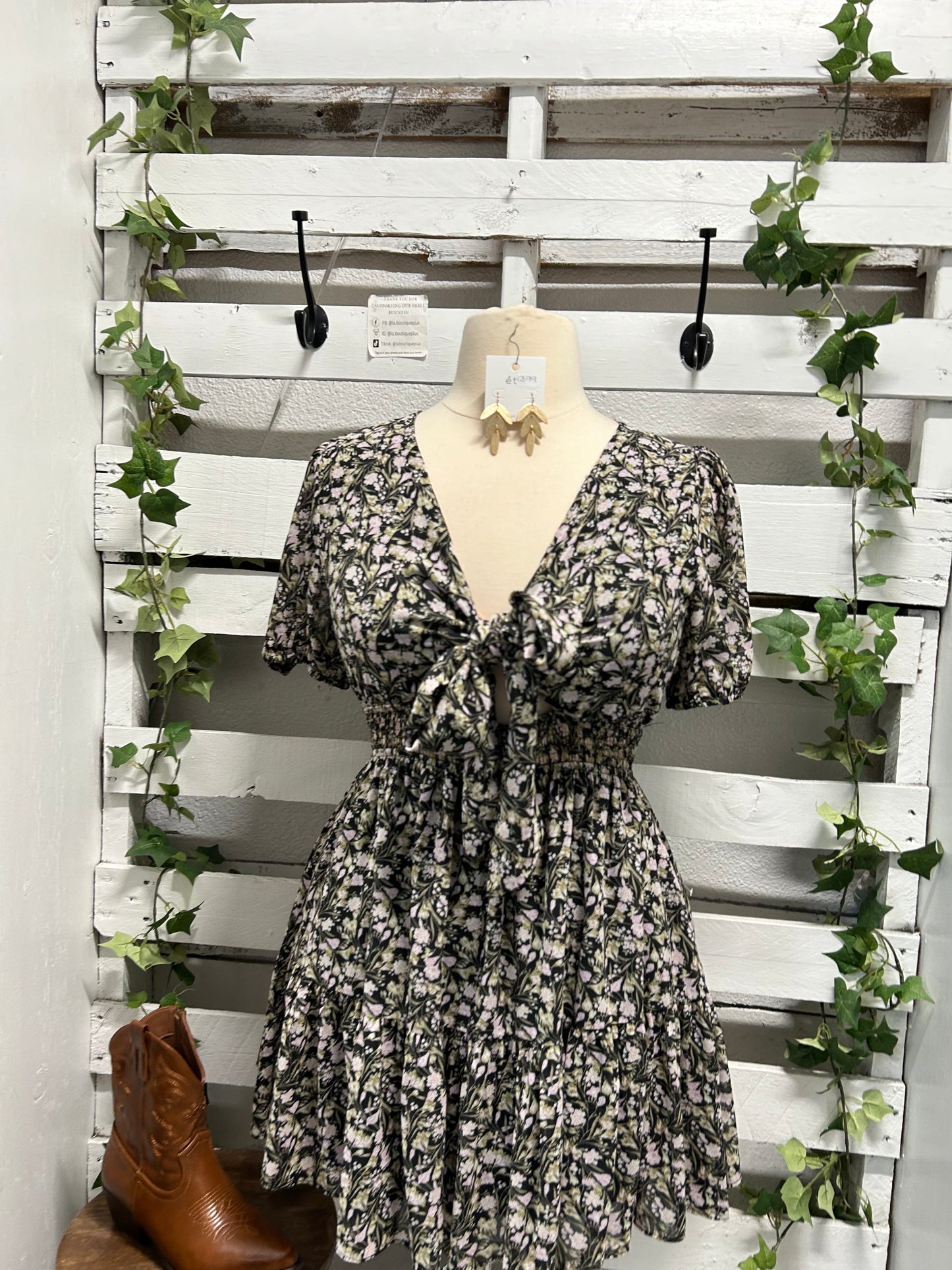 Mini floral dress