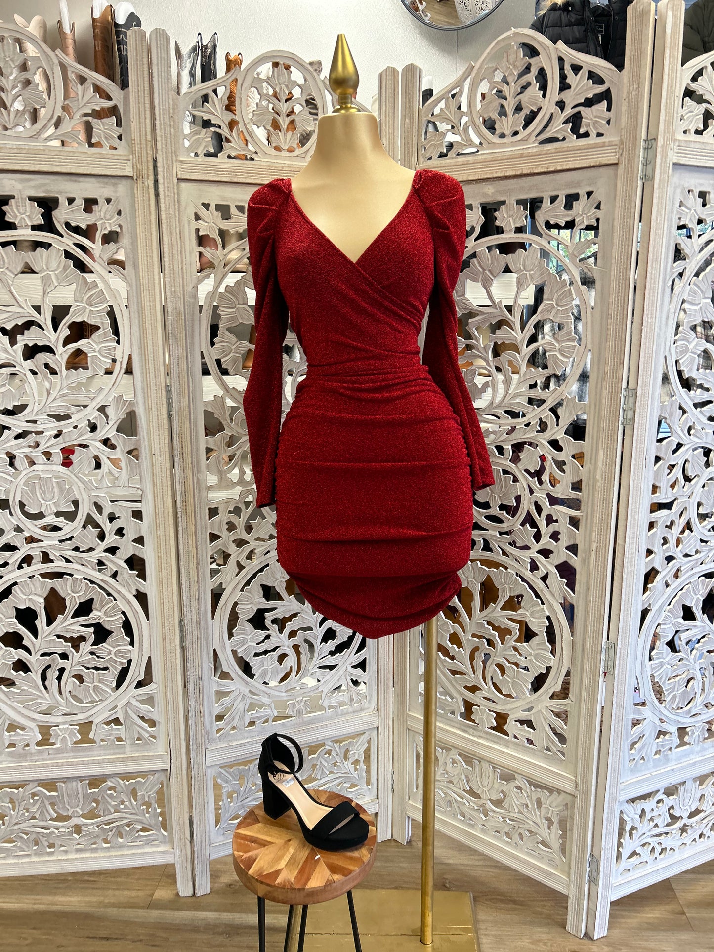 Red Sparky dress