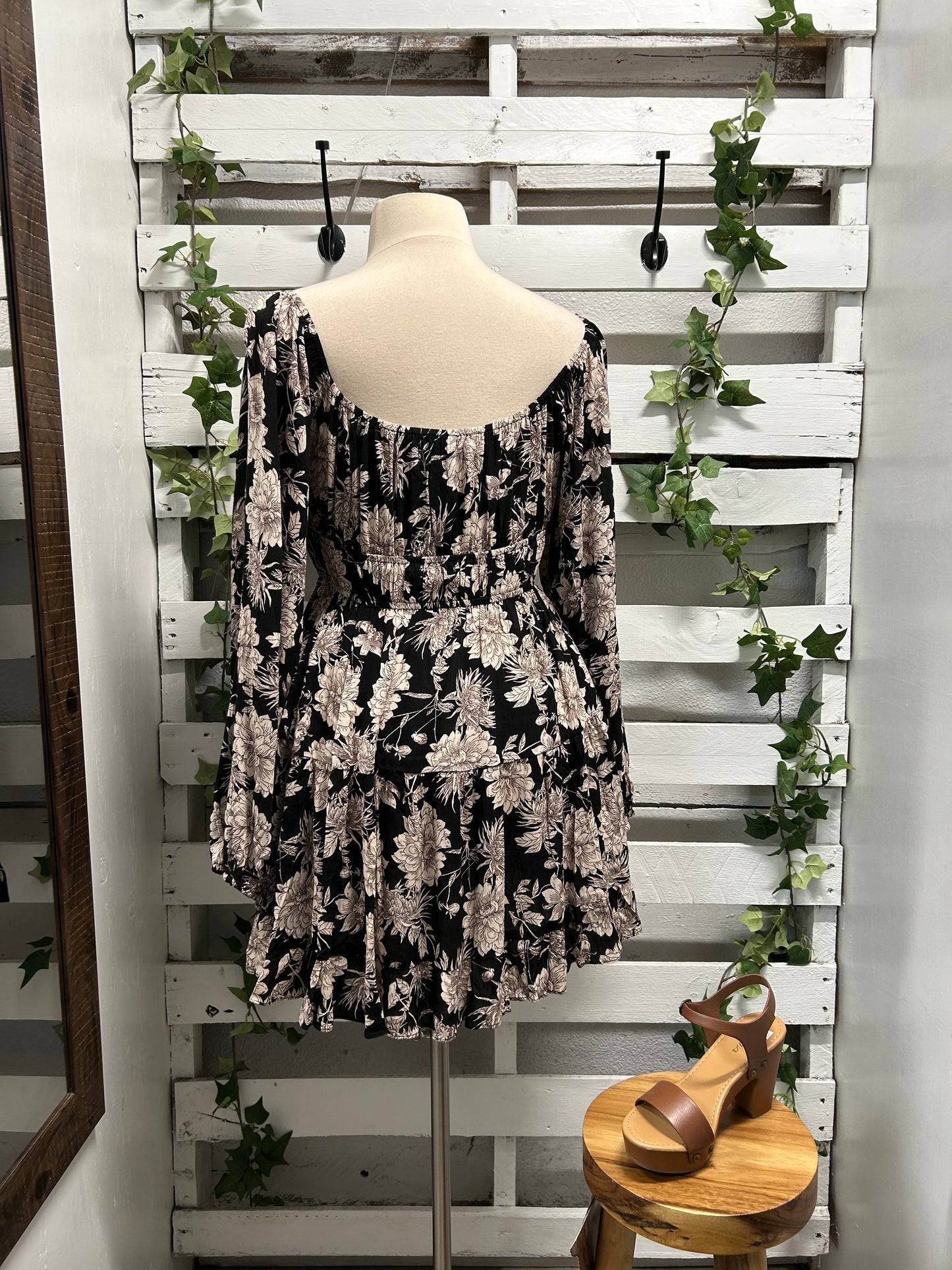 Flower print dress