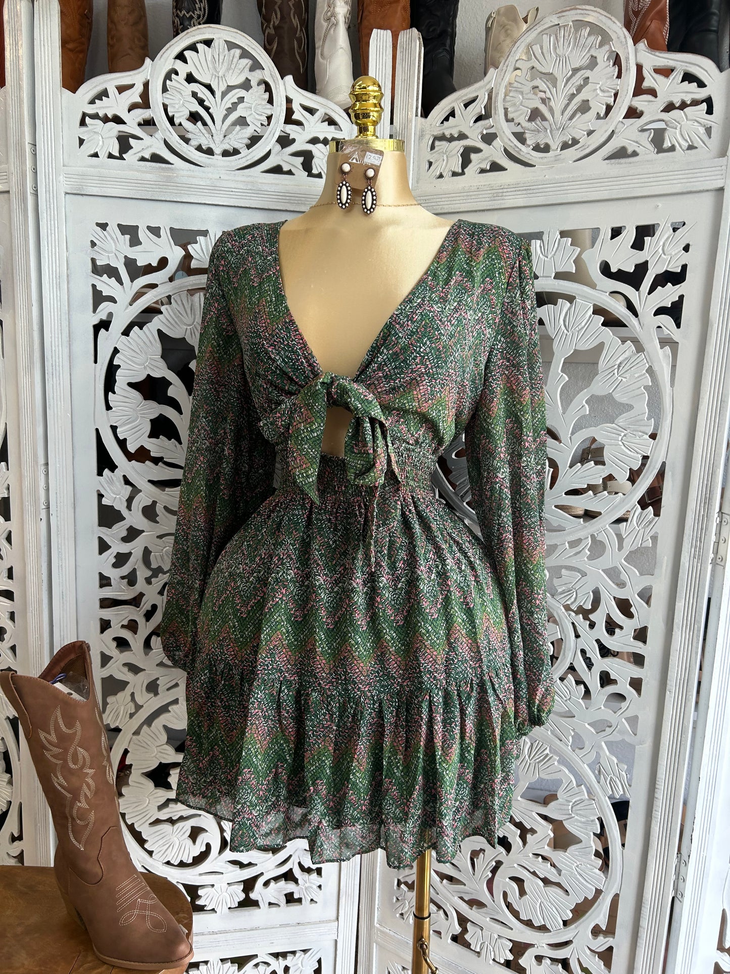 Mini print dress (runs small)