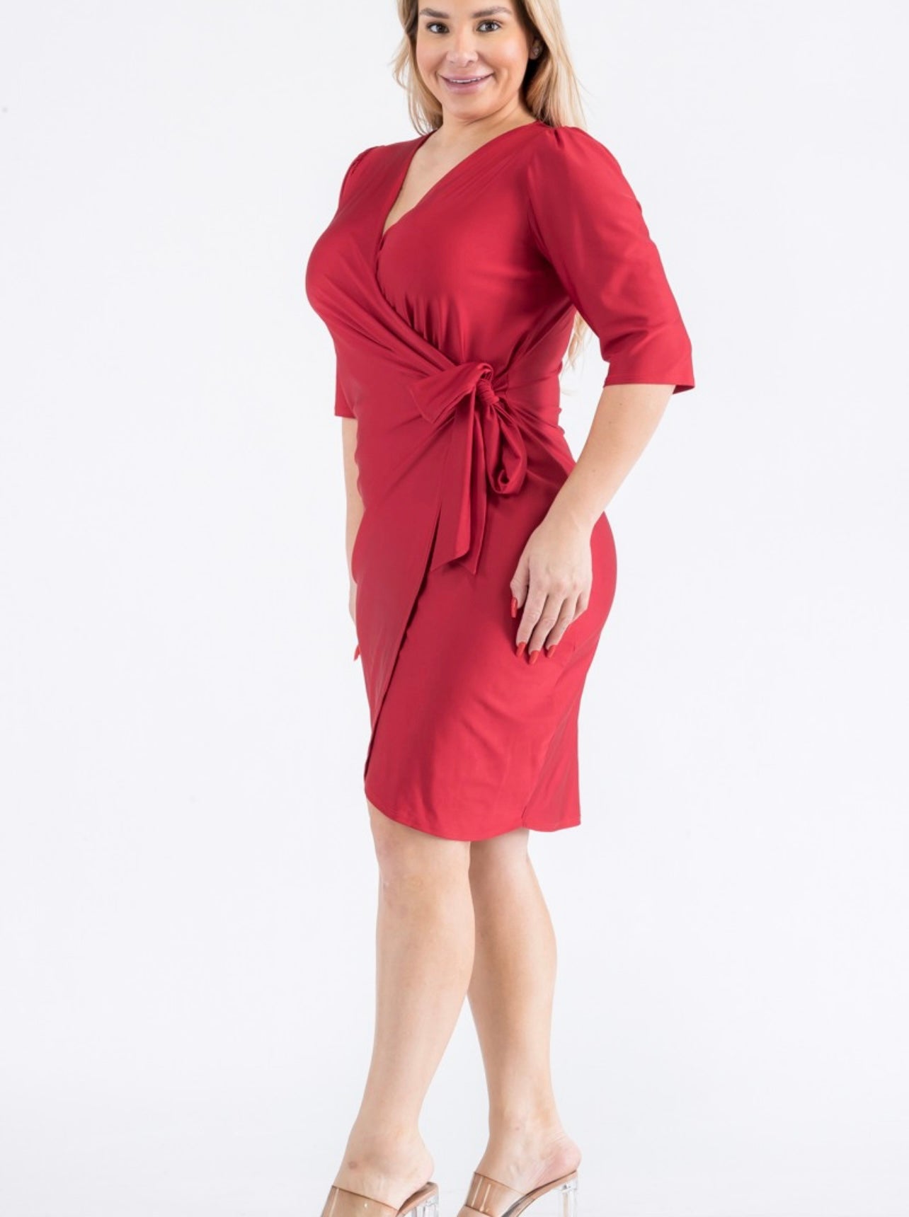 Side tie dress