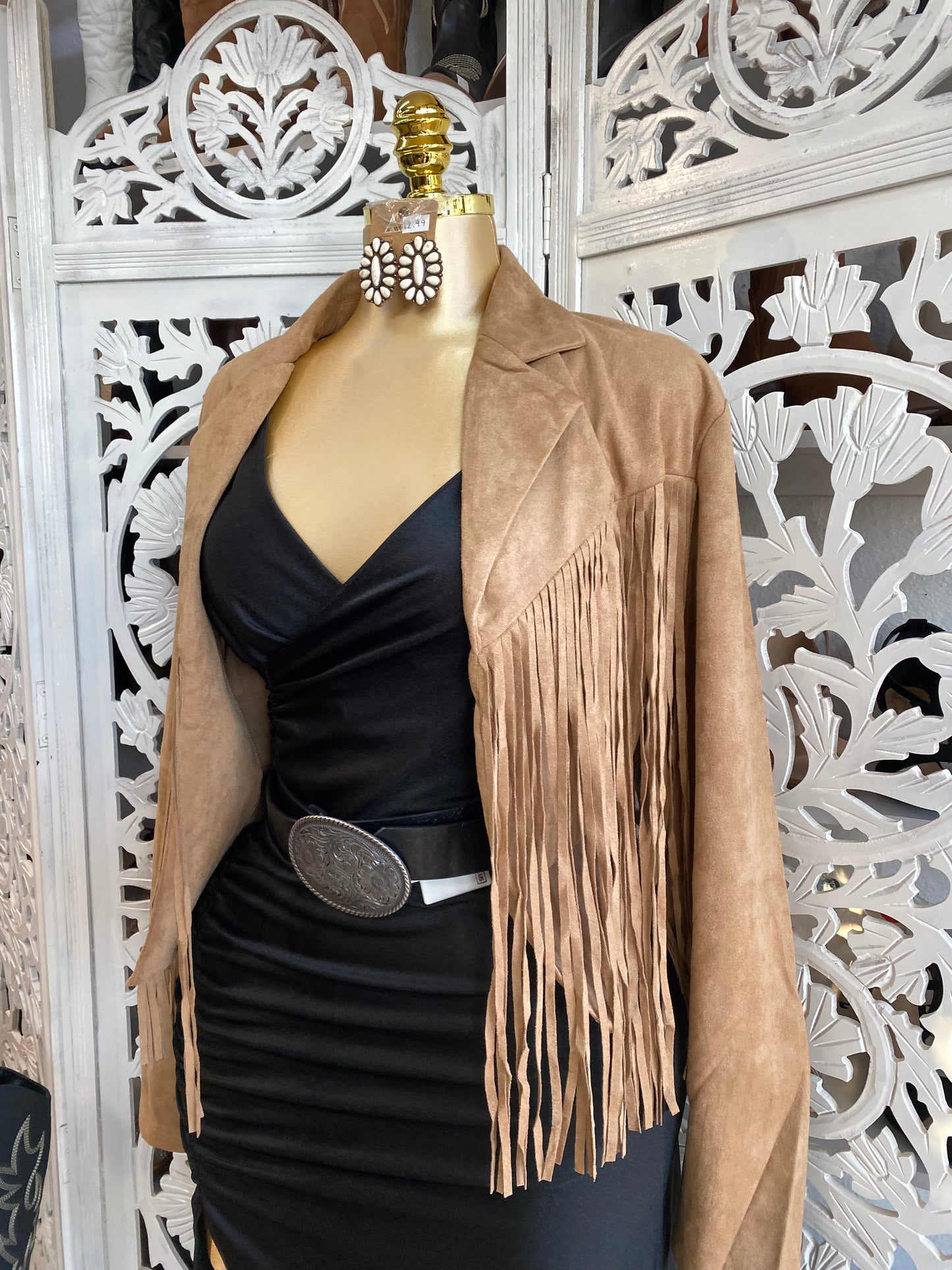 Fringe suede jacket!