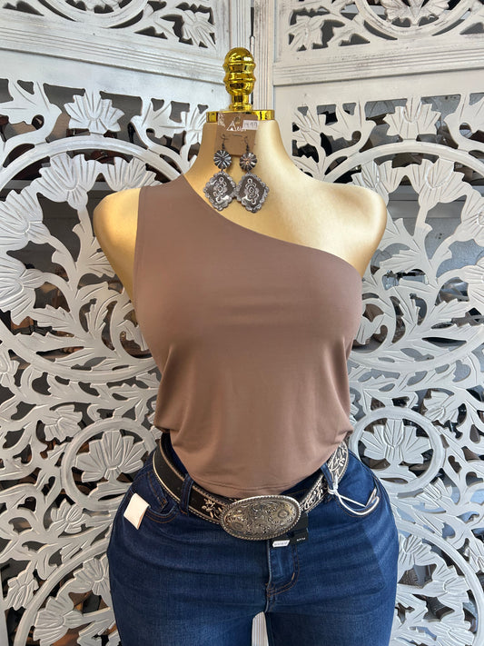 One sleeve crop top