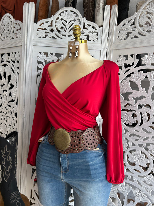 Cropped vaquera shirt size up