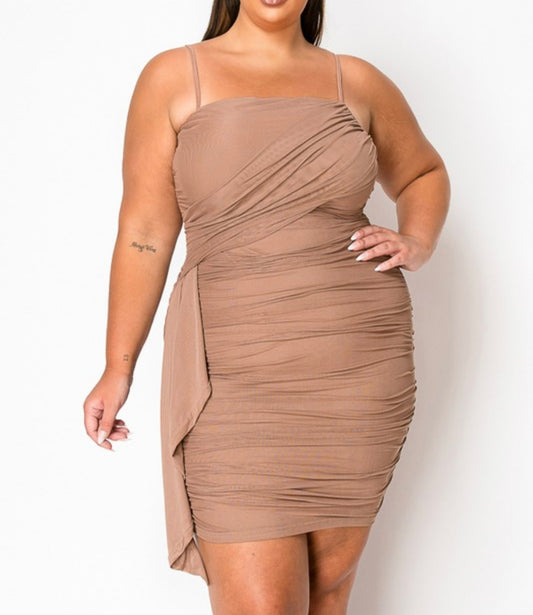 Mesh strap dress