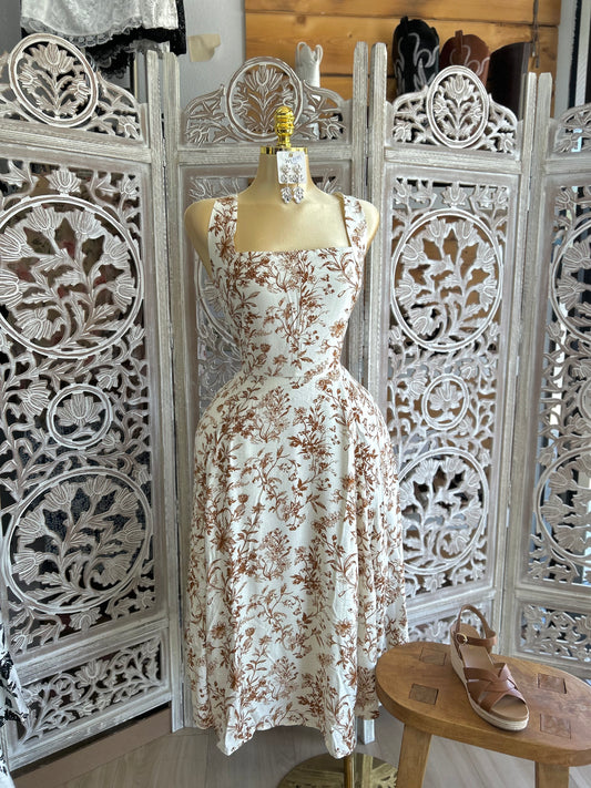 Flower print dress