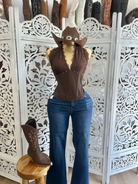 Western halter top
