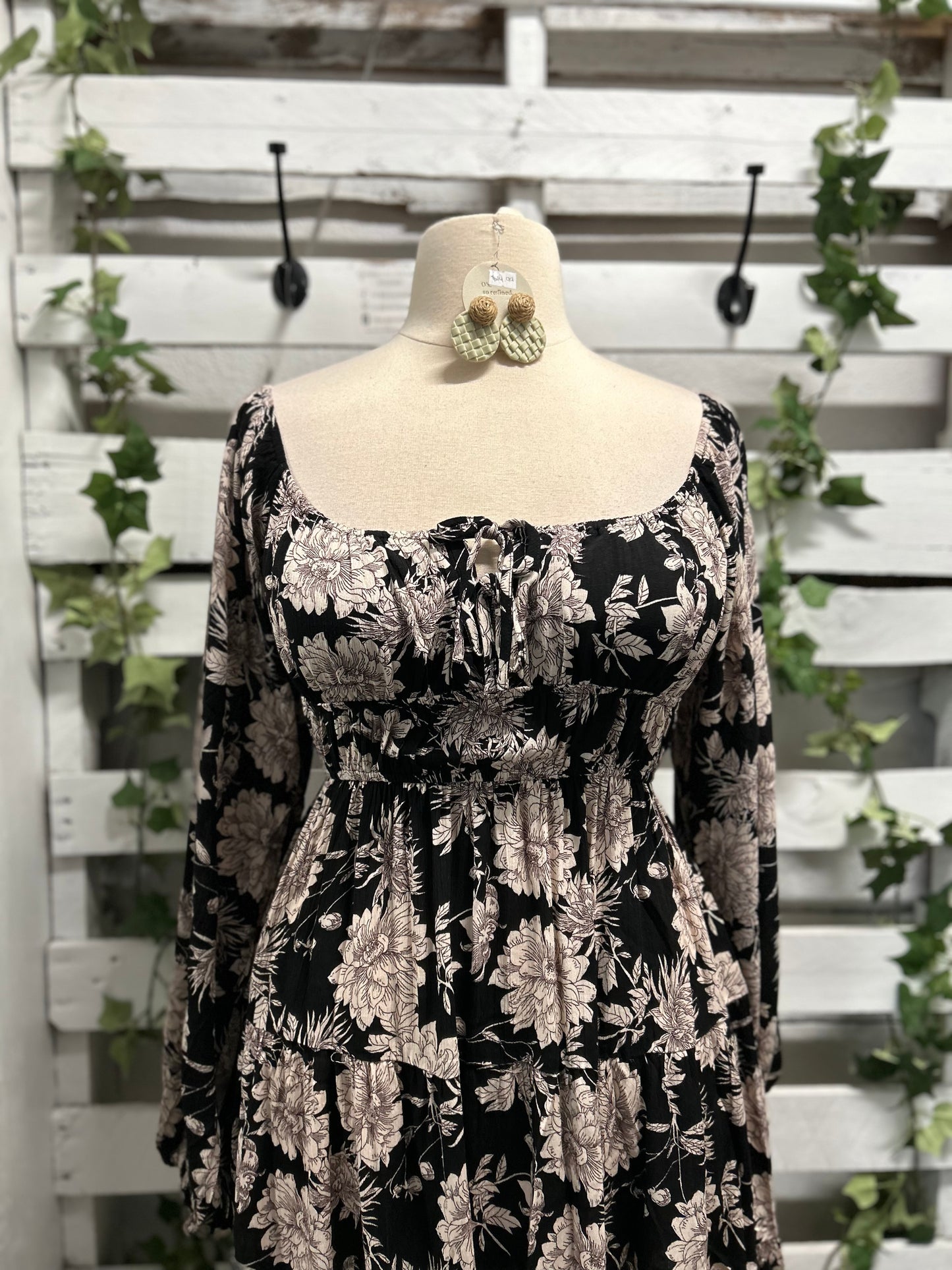 Flower print dress