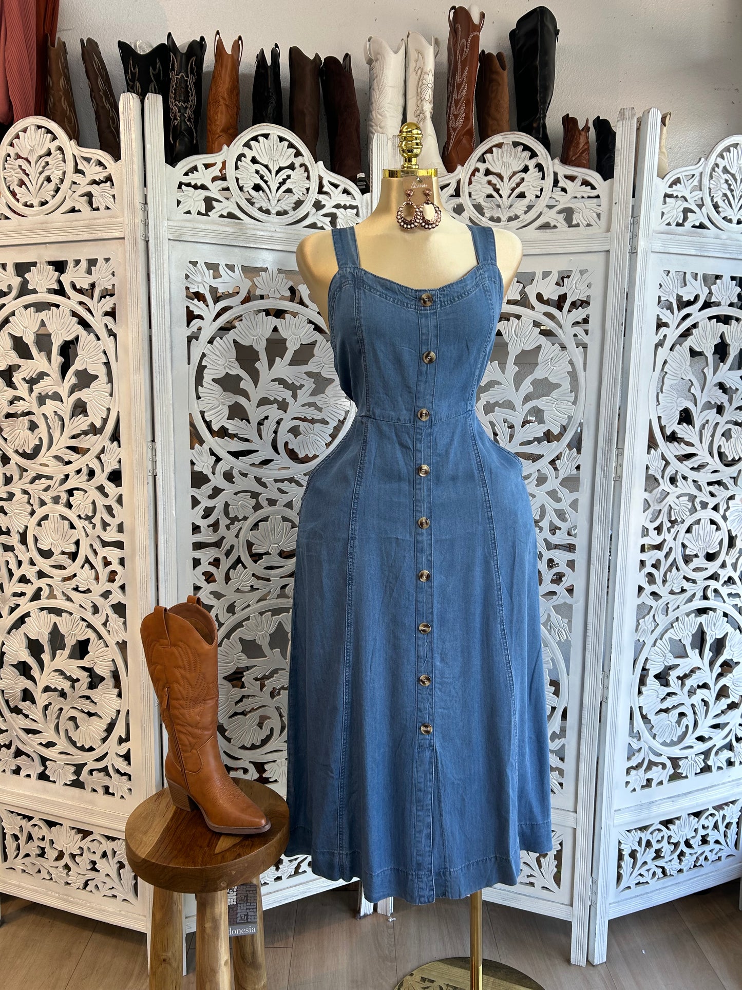 Denim dress