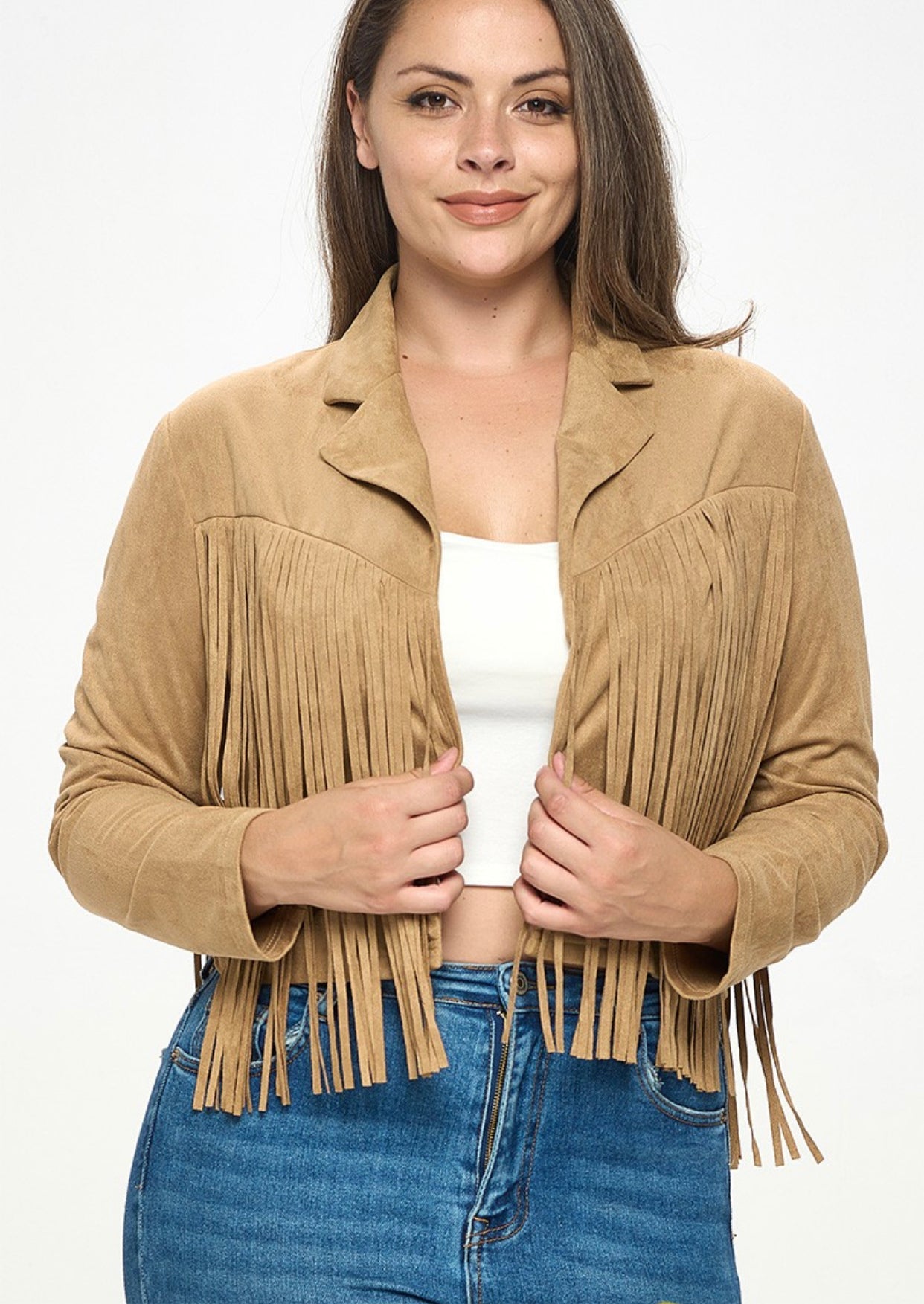 Fringe suede jacket!