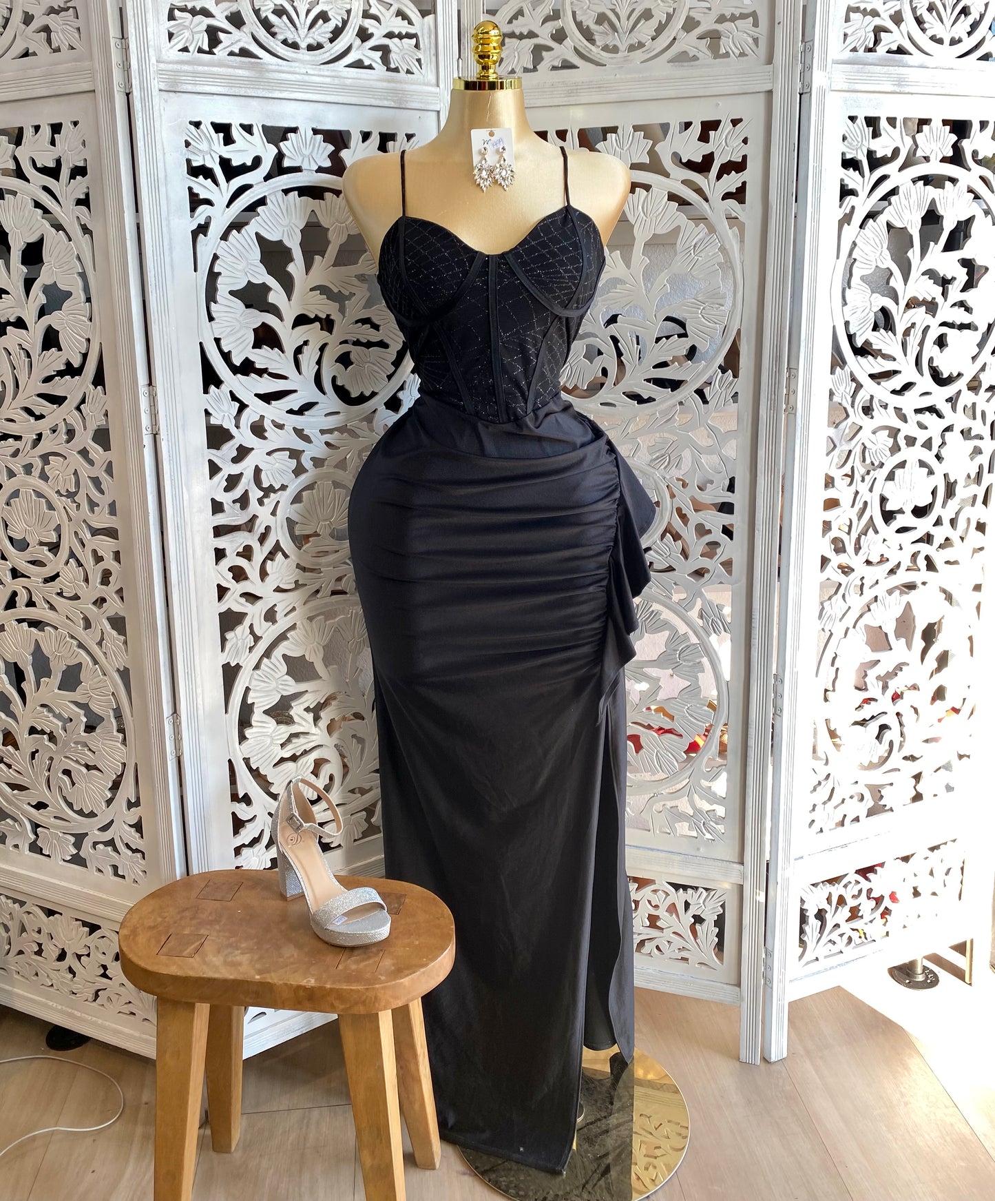 Glitter gala corset dress