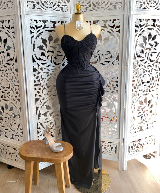 Glitter gala corset dress