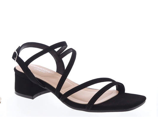 open-toe low blocked heel - Barry