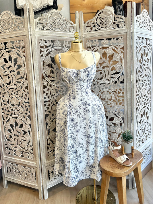 Flower print dress