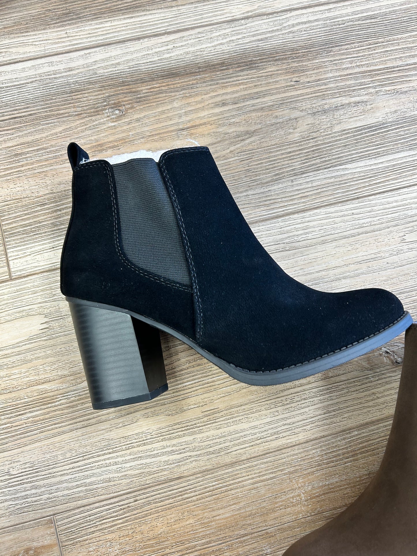 High heel booties