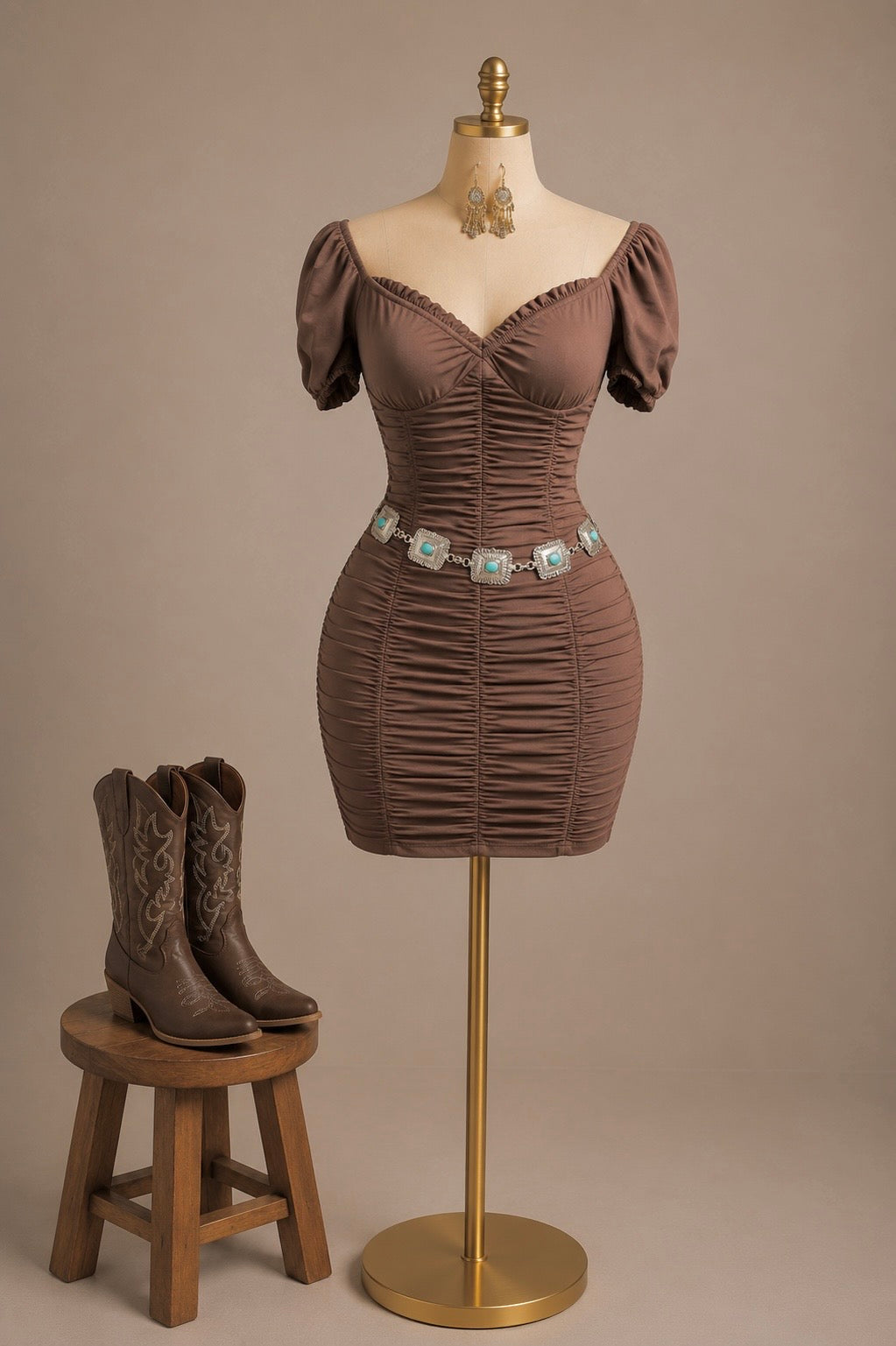 Cowgirl Mesh dress (size up)