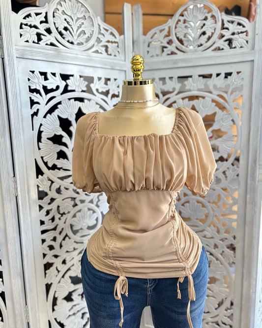 Drawstring classy top
