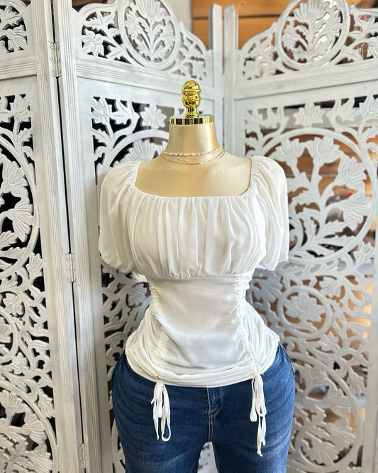 Drawstring classy top