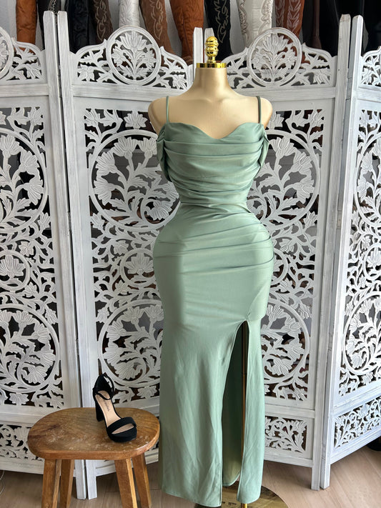 Off the shoulder long dress