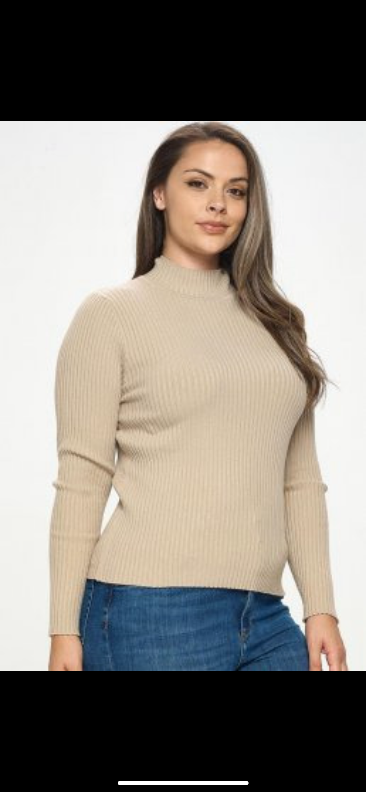 Turtle neck soft long sleeve