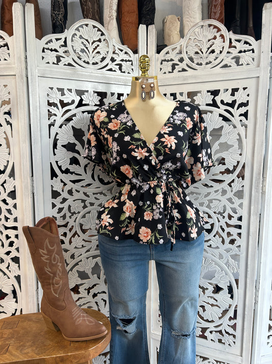 Summer flower print top