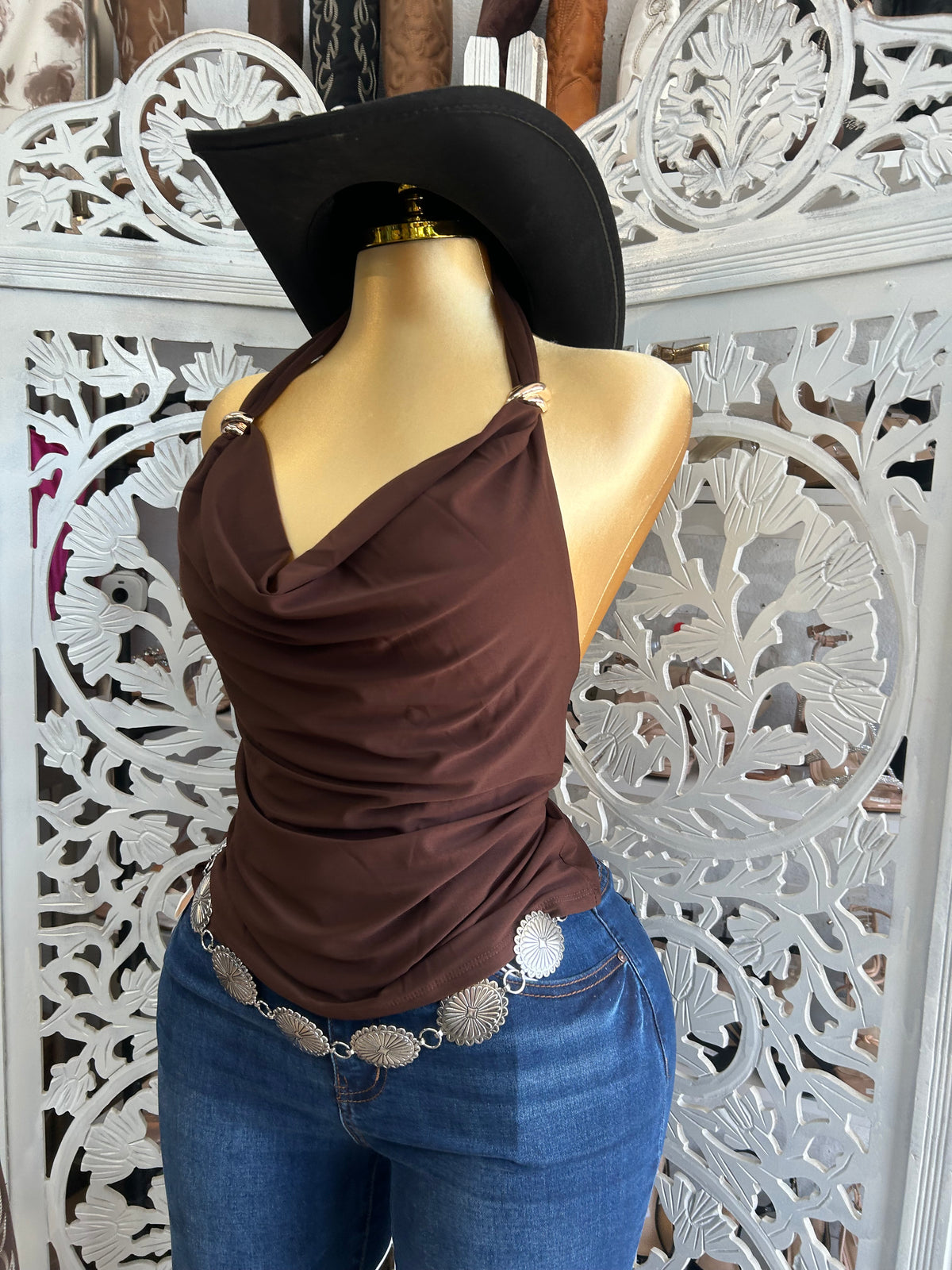 Western halter top