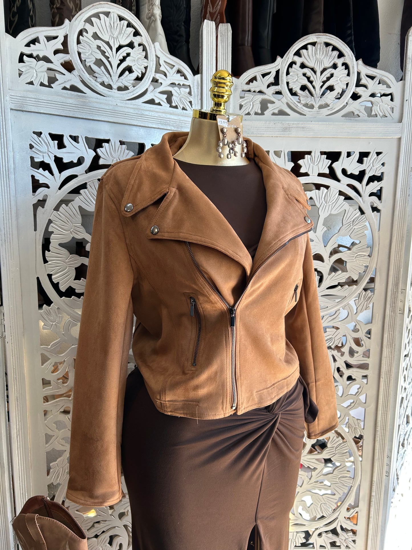 Suede jacket (size up runs small)