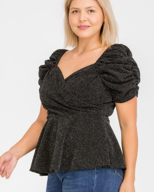 Sparkly flowy top