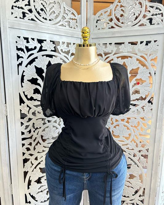 Drawstring classy top