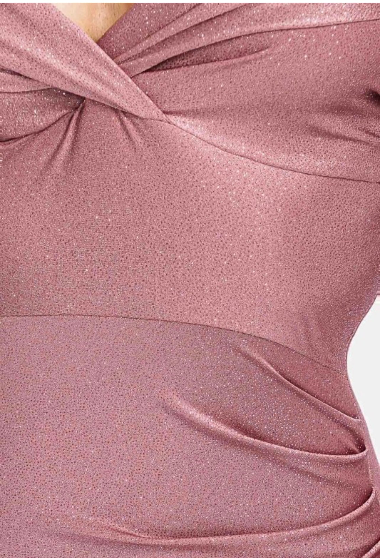 Off the shoulder Glitter rose dress