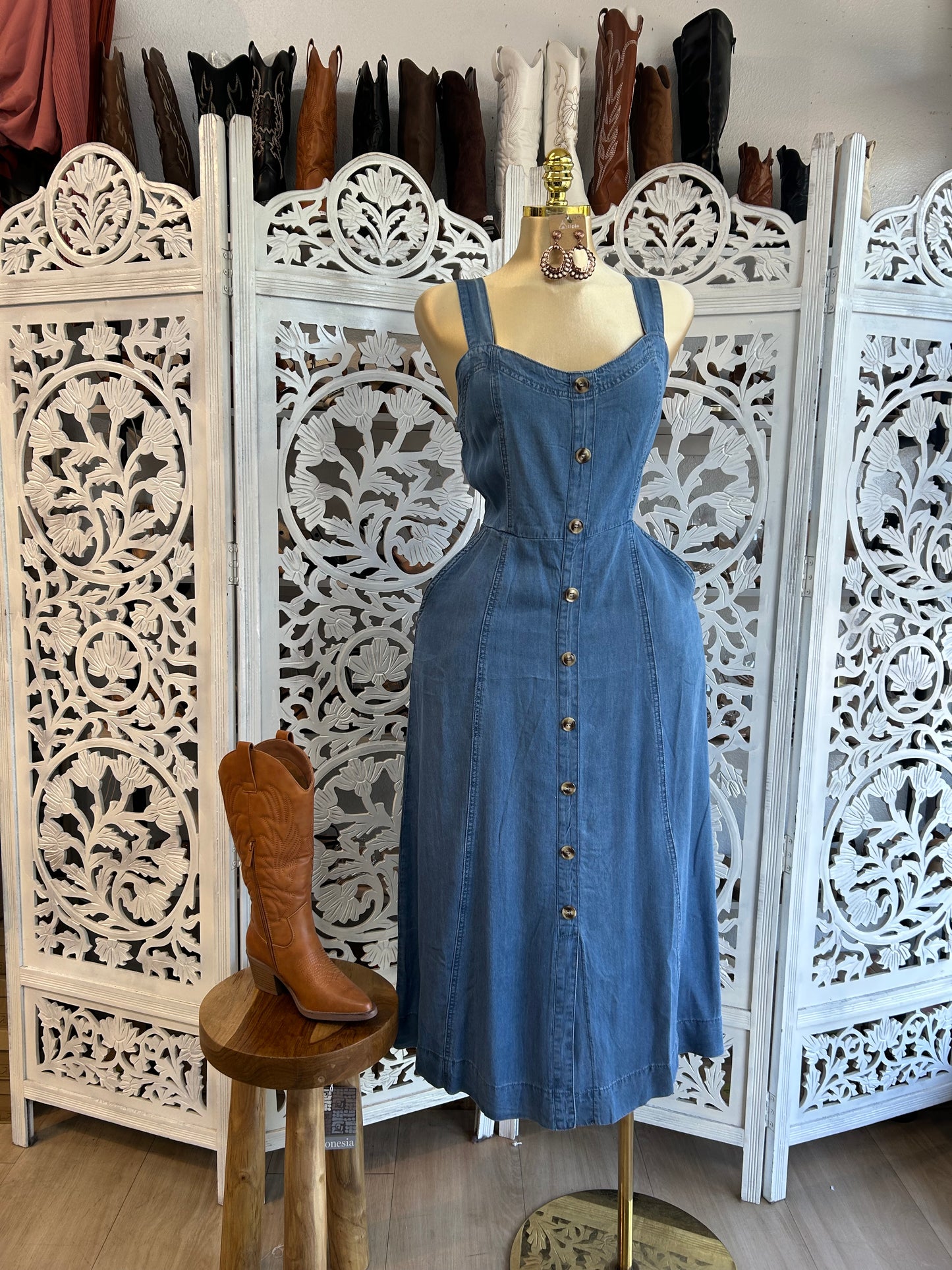 Denim dress