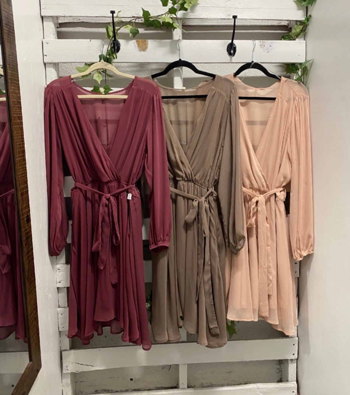 Long sleeve flowy dress