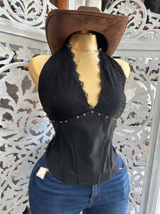 Western halter top