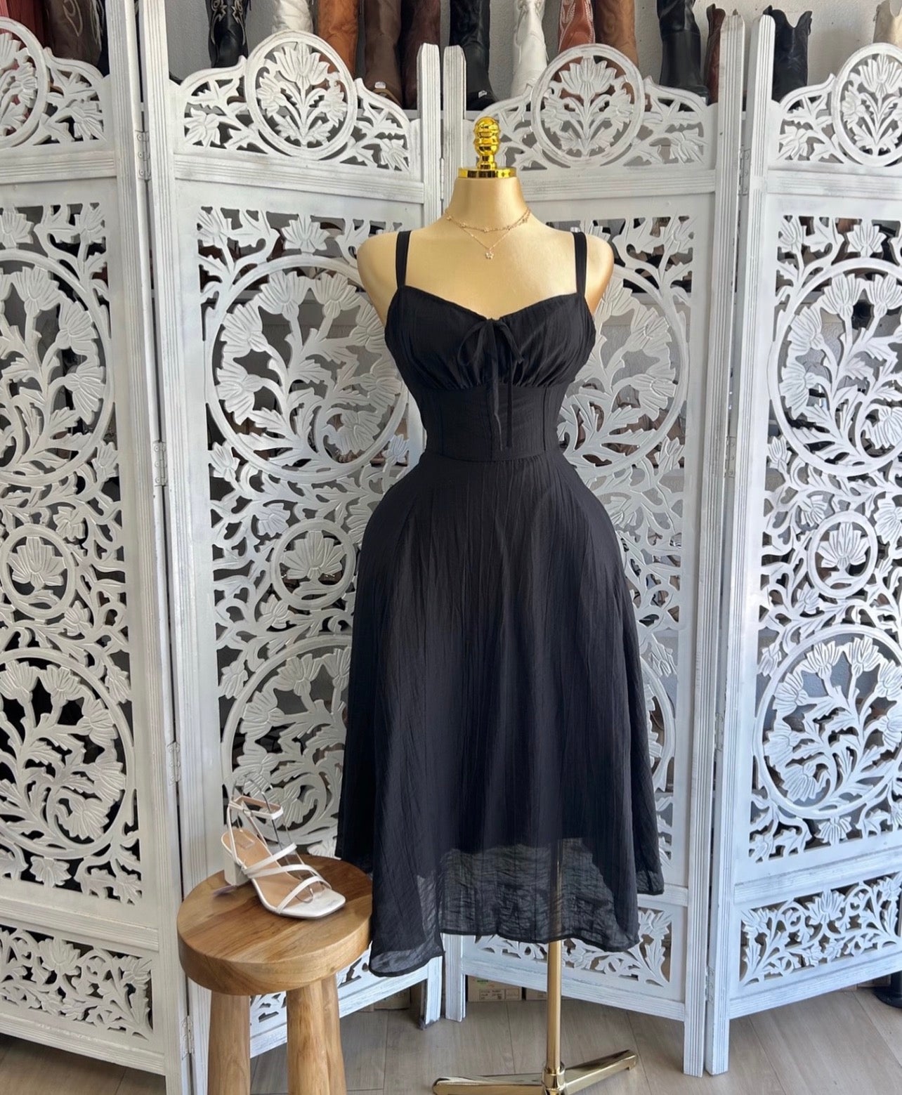 Corset tie dress