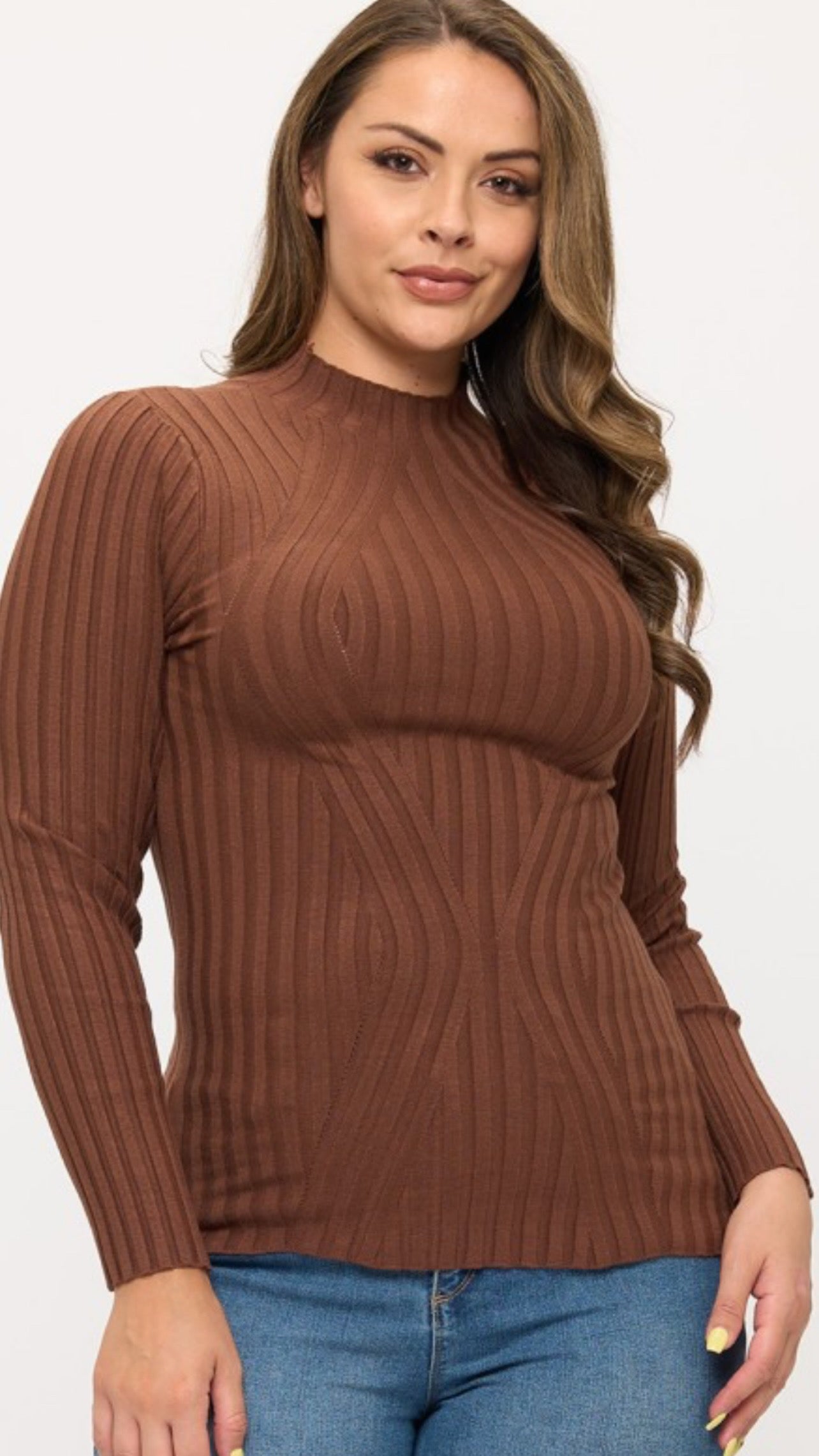 Turtle neck soft long sleeve