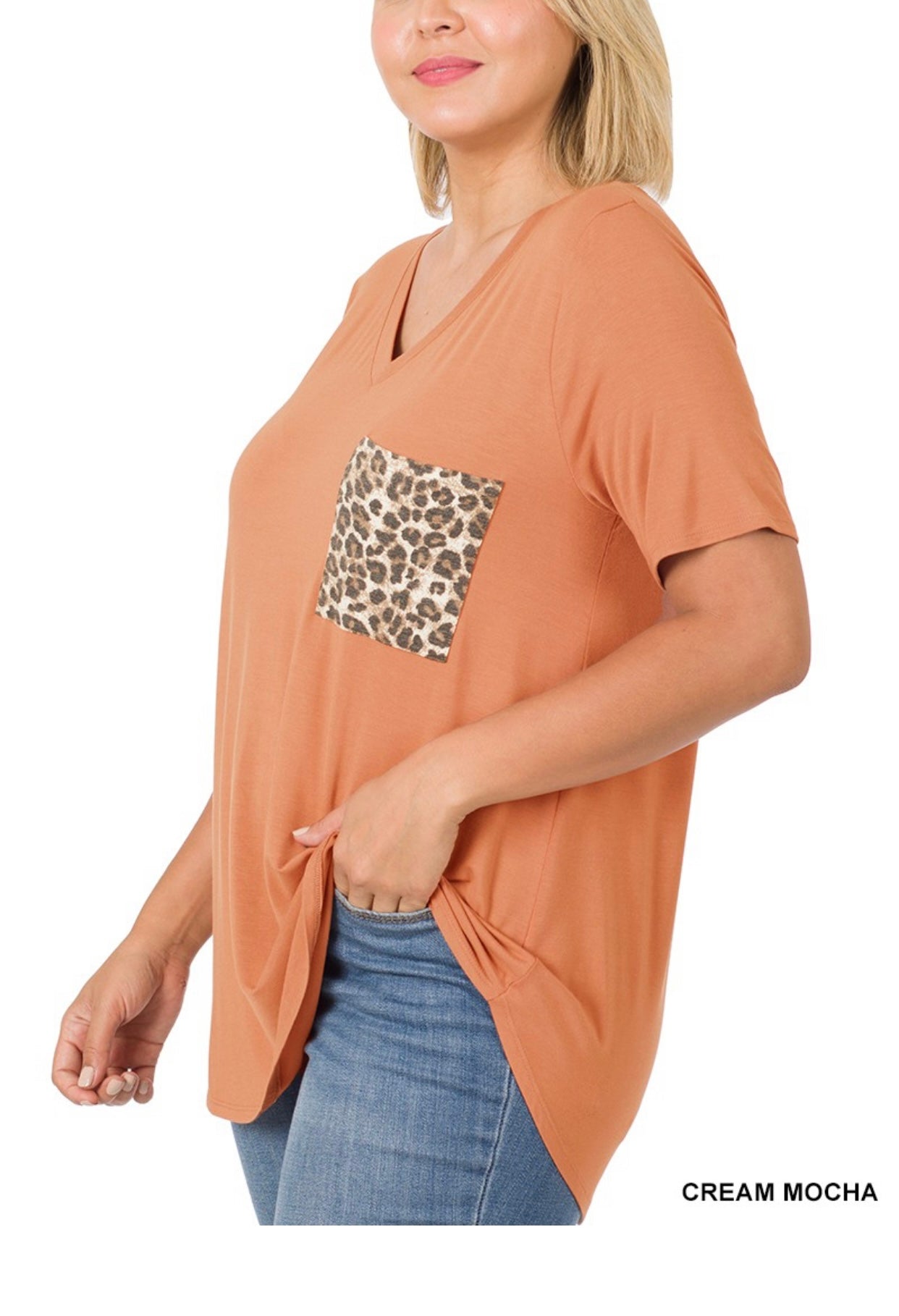 LEOPARD POCKET Graphic tee