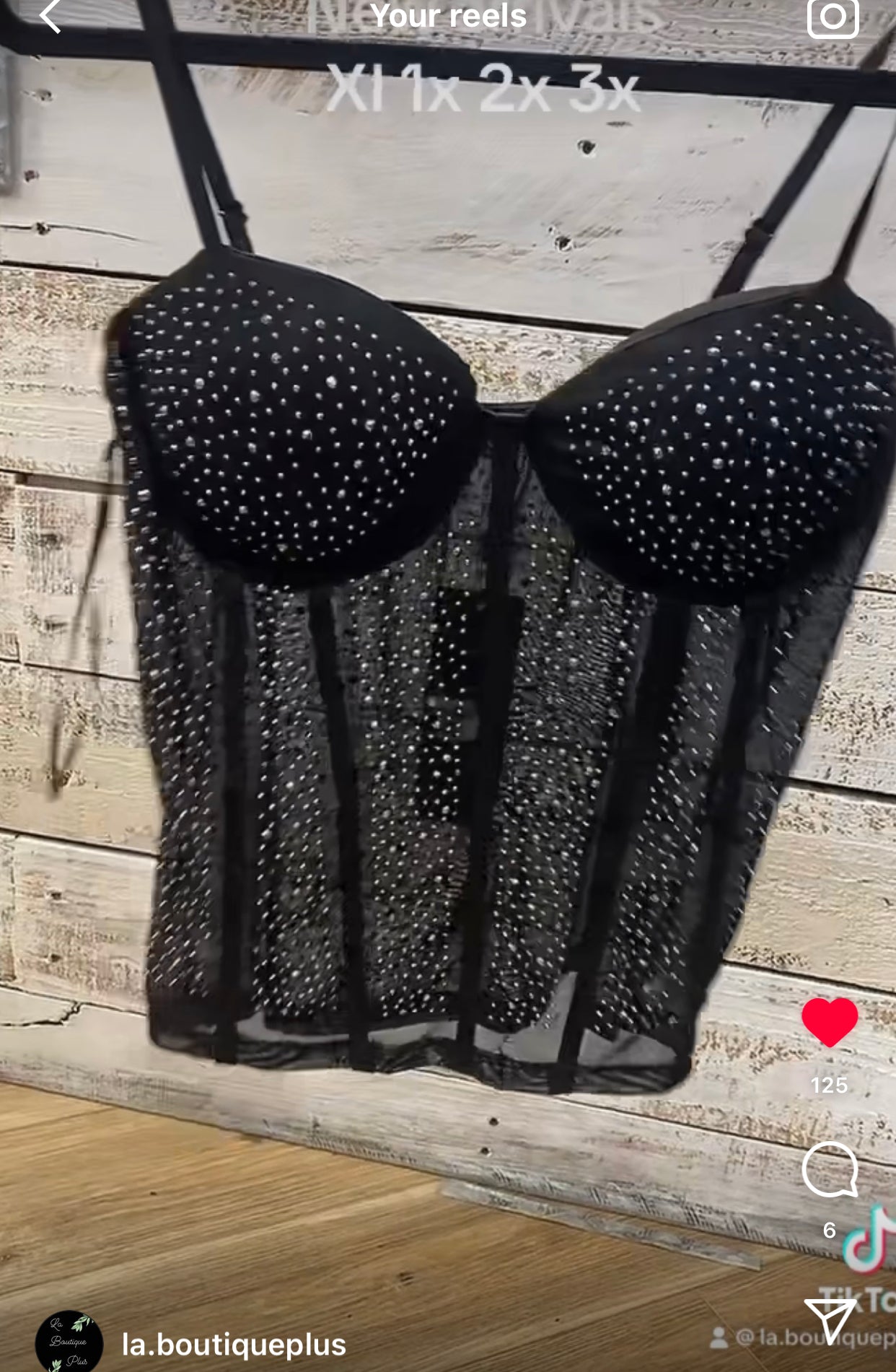 Corset Mesh rhinestone sparkly top