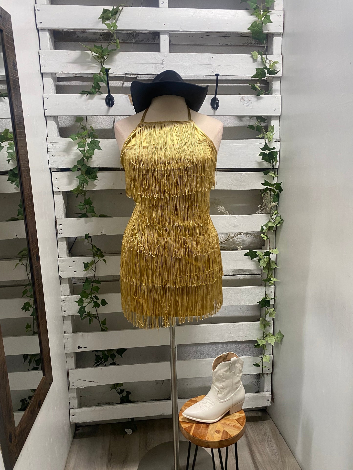 Fringe dress (size up)