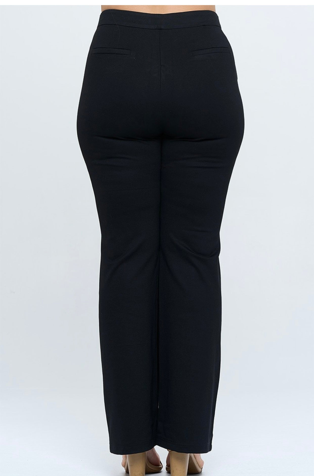 Plus size flare dressy pants