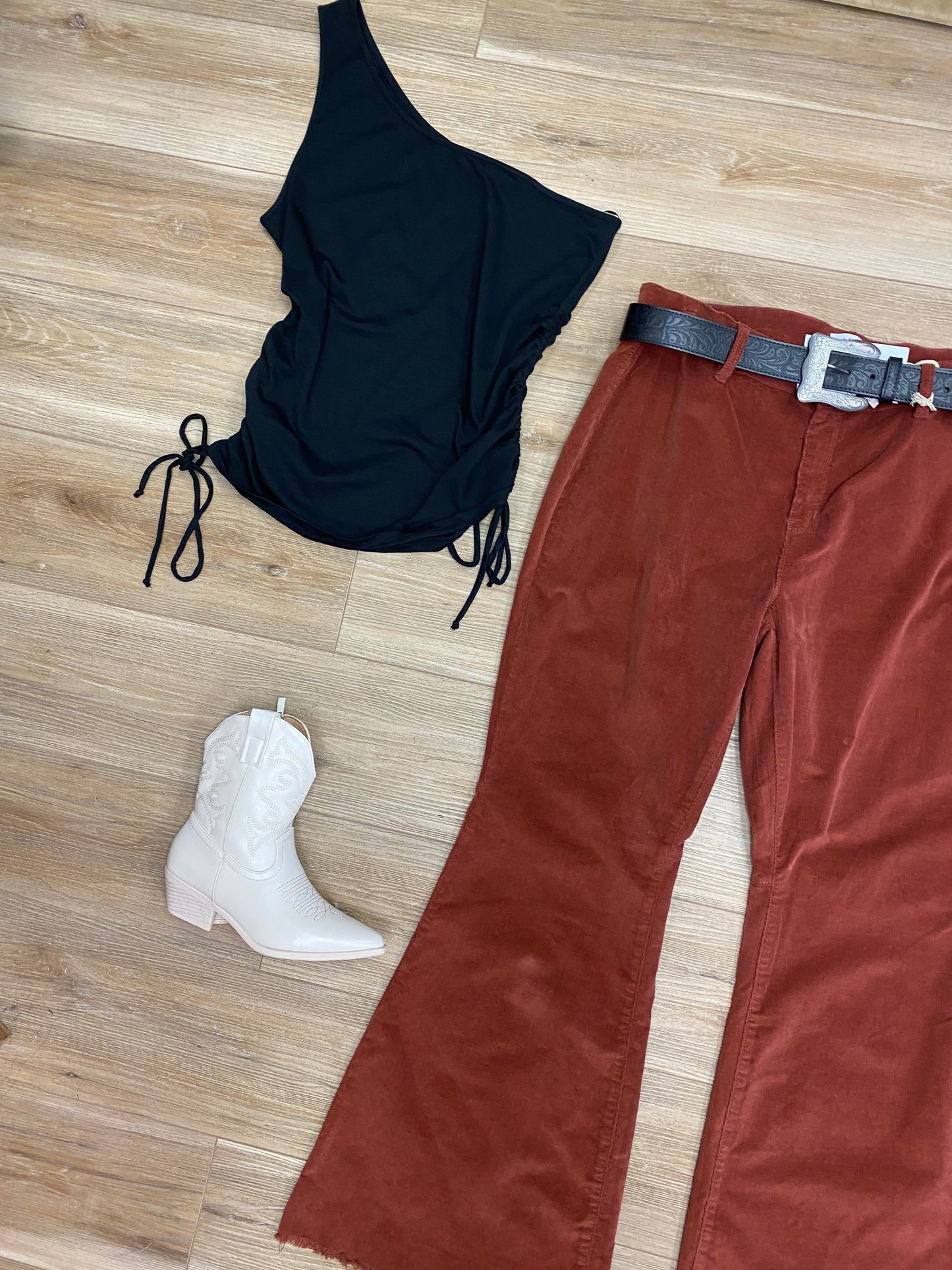 Flare rustic pants so