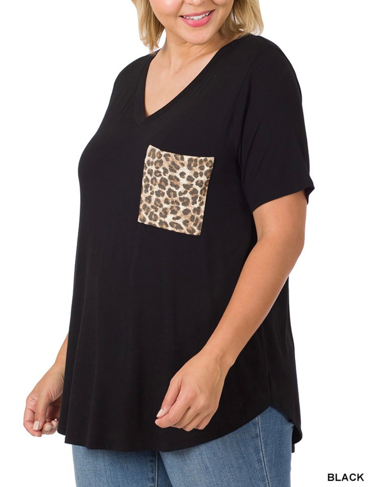 LEOPARD POCKET Graphic tee