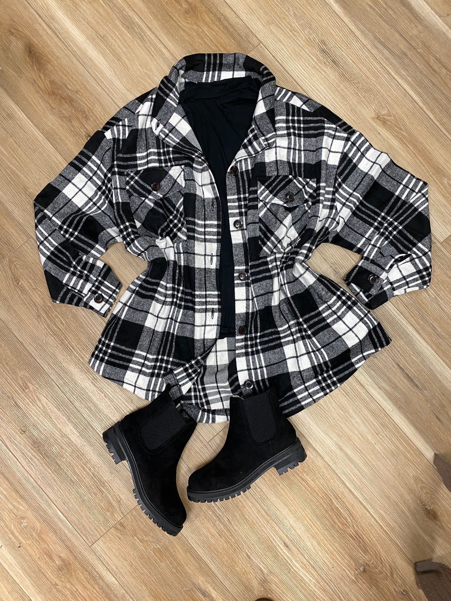 Plaid shacket