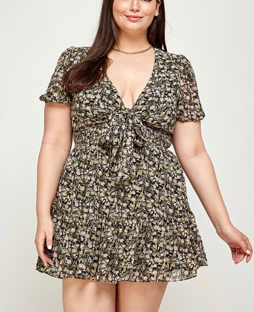 Mini floral dress