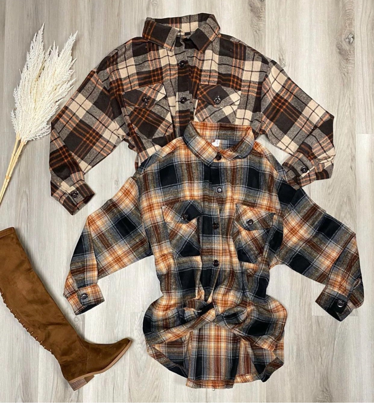 Plaid shacket