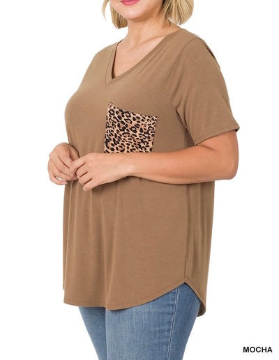 LEOPARD POCKET Graphic tee