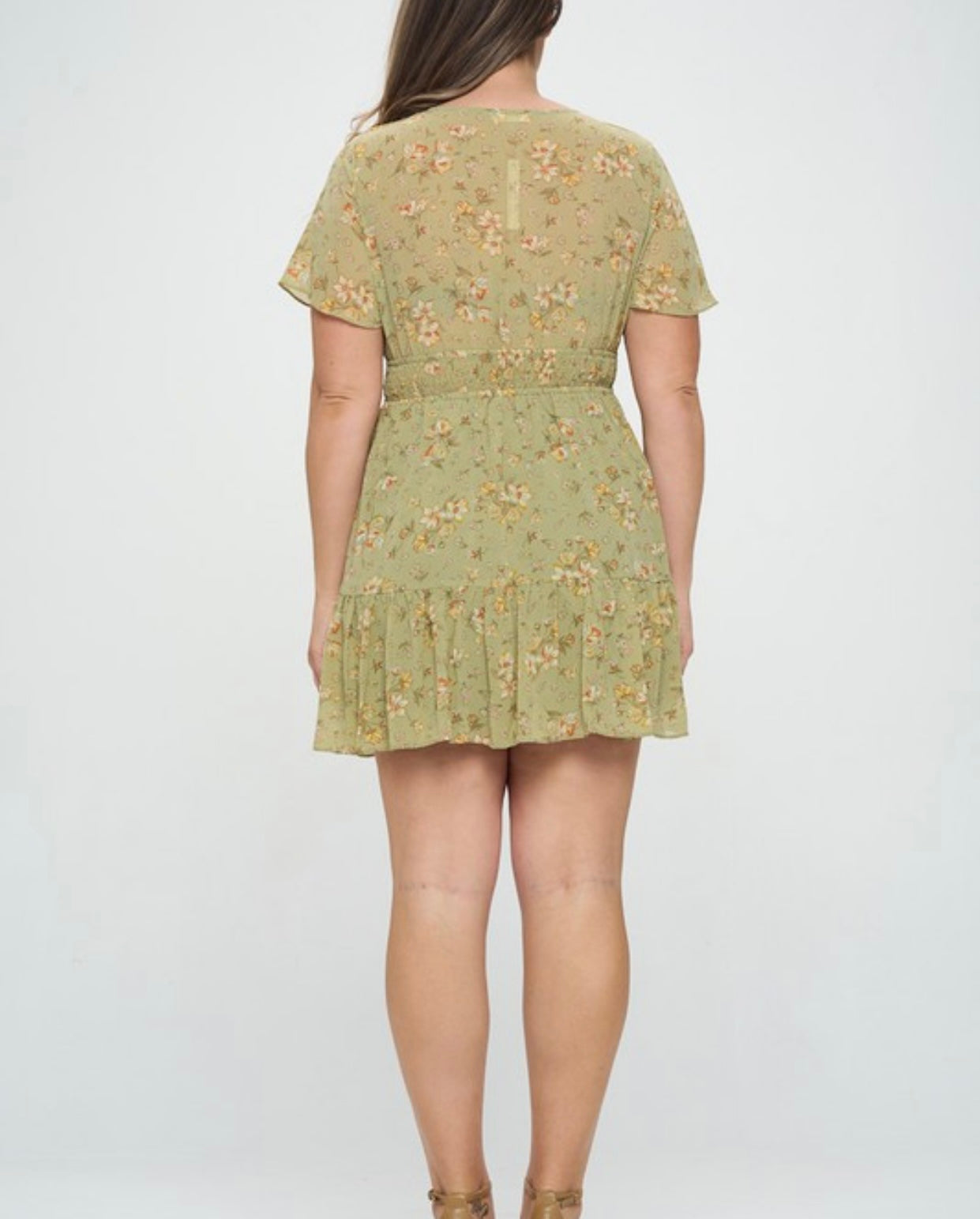 Short sleeve floral dress