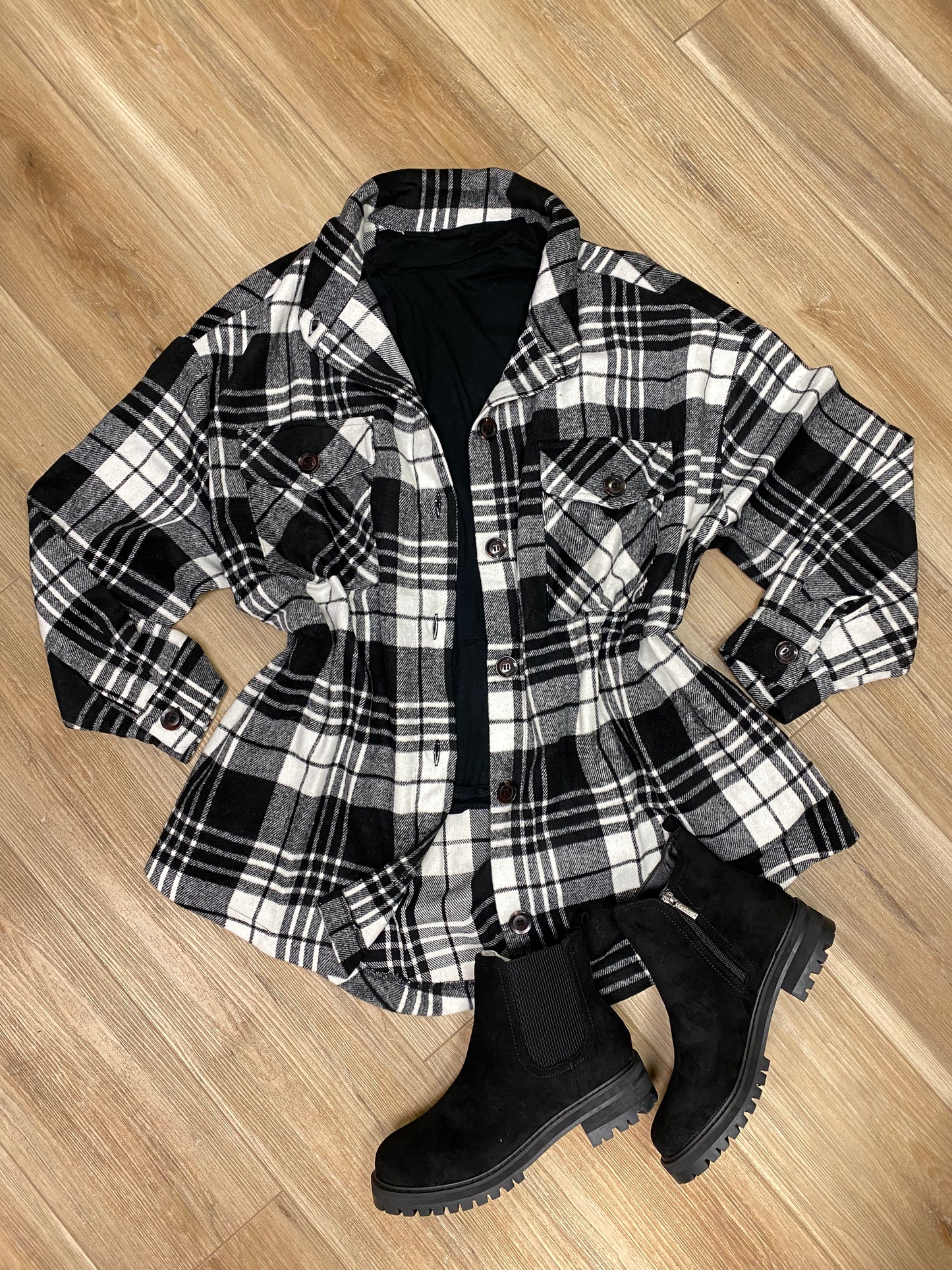 Plaid shacket