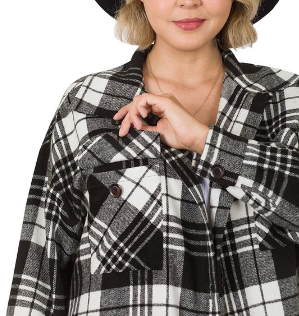 Plaid shacket